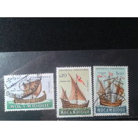 Мозамбик, колония Португалии, 1963. Парусники