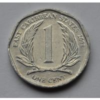 Восточные Карибы, 1 цент 2008 г.
