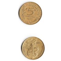 5 сантимов Франция 1967 год