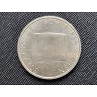 10 евро 2002 Германия 50 лет немецкому телевидению! Серебро 18 грамма 925 пробы! ВОЗМОЖЕН ОБМЕН!