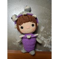 Бу (Корпорация монстров) Плюшевая вязаная мягкая игрушка амигуруми интерьер ручная работа handmade кукла
