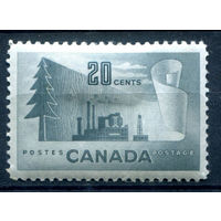 Британские колонии - Канада - 1952/53г. - лес, 20 с - 1 марка - MH [Mi 275]. #3-WB-100-A-2