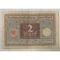 Банкнота 2 марки 1920 год. Веймарская республика. С рубля без МЦ.