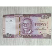 Либерия 20 UNC c рубля