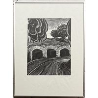 Селещук Н.М. Литография. 1975г. Размер 42х54 см.