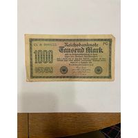 Германия 1000 марок 1922 г. Кайзеровская империя-0801