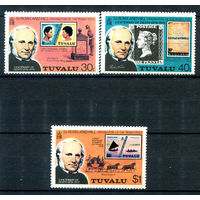 Тувалу - 1979г. - Роуленд Хилл - 3 марки - полная серия, MNH, 1 марка с маленьким повреждением клея [Mi 109-111]. #3-WB-Z-1-20