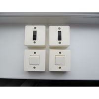 Выключатели одноклавишные СССР 4шт.