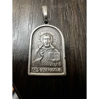 Образок господь вседержитель серебро 925 с рубля