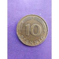 Германия ФРГ 10 пфеннигов 1985 F