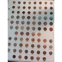 Лист информационный для монет 1/4 и 1/2 копейки, 1 пенни 1881 - 1916 г.