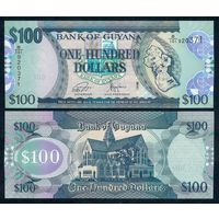 Гайана 100 долларов 2005 - 2022 год, UNC