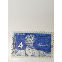 США 1958 с изображением Авраама Линкольна.