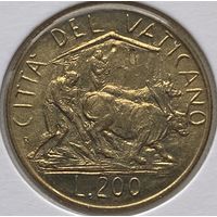 Ватикан 200 лир 1982 г. В холдере