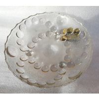 Изящная конфетница с линзами, или фруктовница. Середина прошлого века.