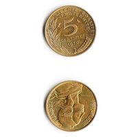 5 сантимов Франция 1970 год