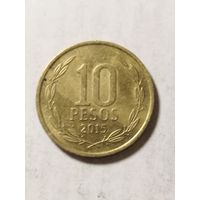 Чили 10 песо 2015