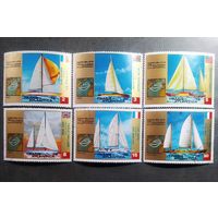 Марка Экваториальная Гвинея 1973 год Парусники