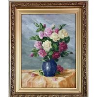 Васильев В.И Натюрморт, 1961г.К/М. Размер с рамой 39х49 см.