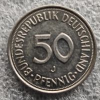 Германия 50 пфеннигов  1989 г.  "J"