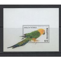 Ниуафооу Тонга 2018** Фауна Птицы Попугаи Блок