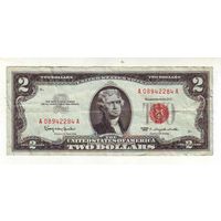 США 2 доллара 1963 года