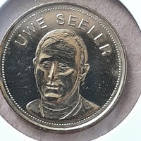 Футбольный жетон. Germany (1969). National Football Teams. Uwe Seeler.