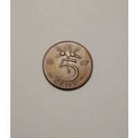 Нидерланды / 5 cent / 1967 год