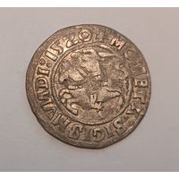 Паўгрошы Жыгiмонта I! 1520. Зеркальное N (И) на обеих сторонах