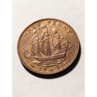 Великобритания 1/2 пенни 1965