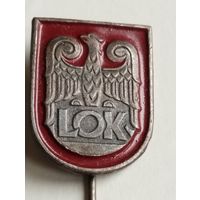 Знак LOK( Лига обороны страны) Польша. Социализм.