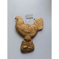 Елочная игрушка СССР, петух, Картонаж