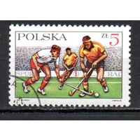 Хоккей с мячом Польша 1985 год серия из 1 марки