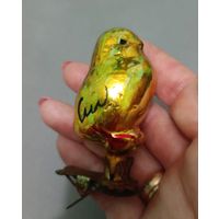 Елочные игрушки, стекло, птичка на прищепке