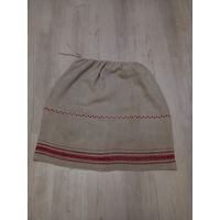 Домотканая юбка старинная, лён