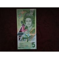 5 долларов Восточные Карибы 2021 г.