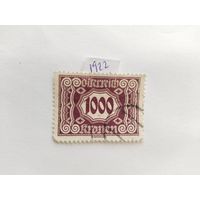 Австрия  1922  (доплата)