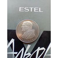 1000 злотых 1982 года  Папа Иоанн Павел II не частая серебро