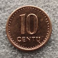 Литва 10 центов  1991 г.