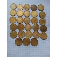 Монеты СССР . 3  копейка .До реформы. 28 шт. Без повторов .1926 -1957