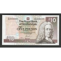 Шотландия 10 фунтов 2006 года. Royal Bank of Scotland. Тип Р-353b. Состояние UNC