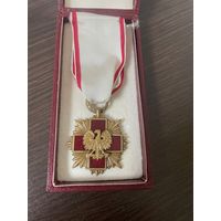 ПОЧЕТНЫЙ ЗНАК МЕДАЛЬ P.C.K. I СТЕПЕНИ ПОЛЬСКОГО КРАСНОГО КРЕСТА