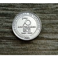 Werty71 Венесуэла 50 сентимо 2010  70 лет банку Венесуэлы