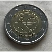 Испания 2 евро 2009 - 10 лет монетарной политики ЕС (EMU) и введения евро