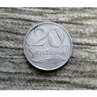 Werty71 Латвия 20 сантимов 1922