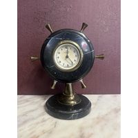 Настольные механические часы, начало 20 века, Германия, мрамор, бронза, много лотов с рубля