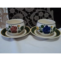 Бульонница, VILLEROY&BOCH BAUERNBLUME,ГЕРМАНИЯ(ручная роспись-цена за 1ед) лот 33
