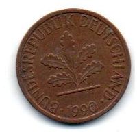 ФЕДЕРАТИВНАЯ  РЕСПУБЛИКА ГЕРМАНИЯ 1 ПФЕННИГ 1990 D