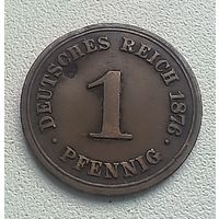 Германия 1 пфенниг, 1876 А  2-12-43