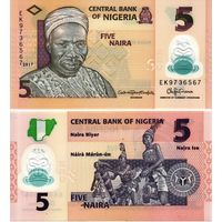 Нигерия 5 найра 2018  год UNC (полимер)